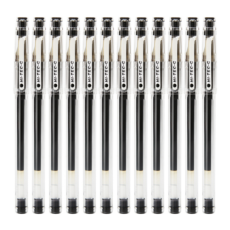 百樂（PILOT）BLLH-20C3-B 超細鋼珠中性筆啫喱筆 簽字筆（黑色0.3mm）
