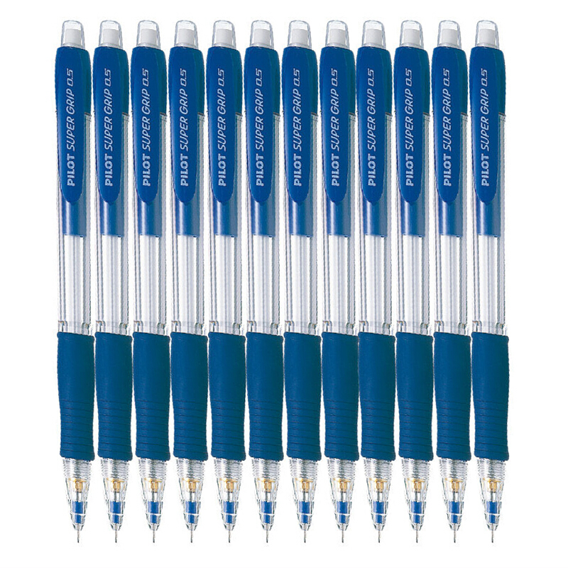 百樂（PILOT） H-185-SL 自動鉛筆 透明筆桿0.5mm（天藍色） 