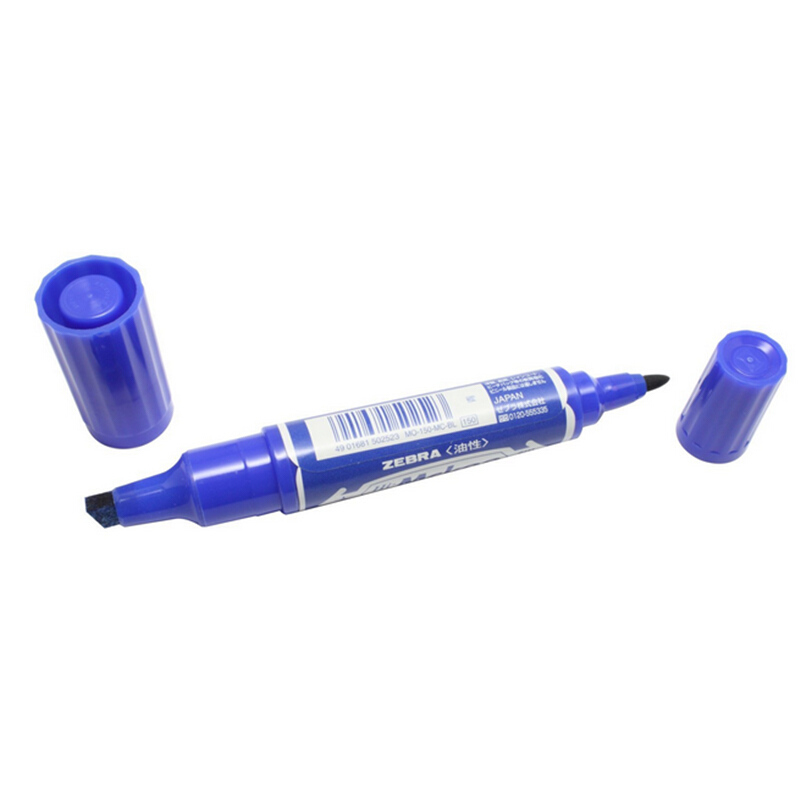 斑馬（ZEBRA） MO-150-MC-BK 大雙頭記號筆 1支裝 2.0~4.0mm (藍色) 
