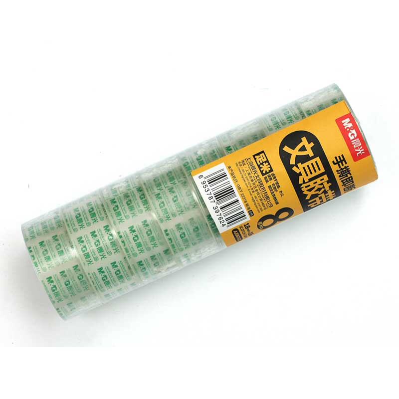 晨光（M&G） AJD97322 學(xué)生辦公用文具膠帶18mm*18y 8卷裝