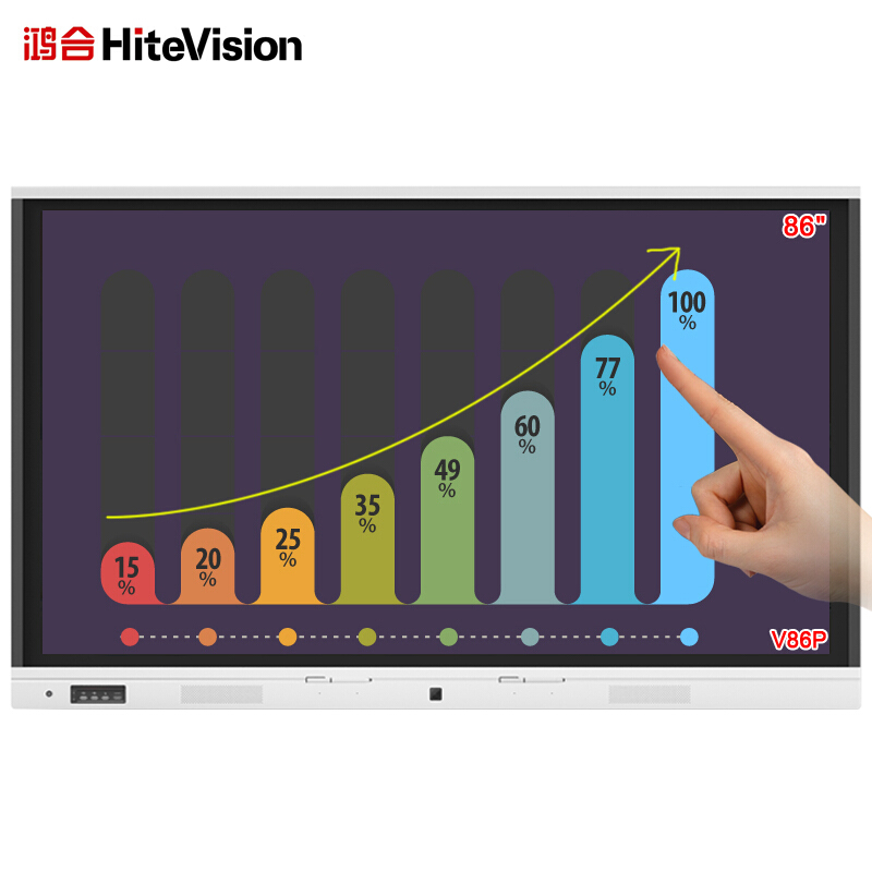 鴻合（HiteVision） ICB-V86P 會議平板 (86英寸，4k屏體) 