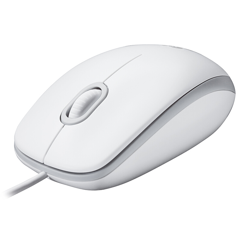 羅技（Logitech） M100r 光電鼠標 即插即用 三年質保 (白色) 