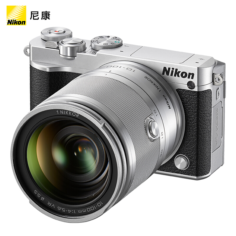 尼康（Nikon） J5 微單相機（10-100mm f/4-5.6鏡頭套機銀色）