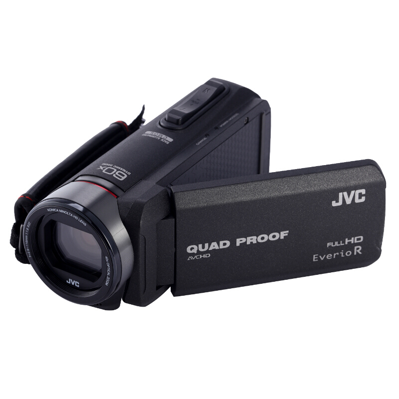 JVC（杰偉世） GZ-R420 BAC四防高清攝像機DV 家用戶外運動 (黑色 可擴展鏡頭) 