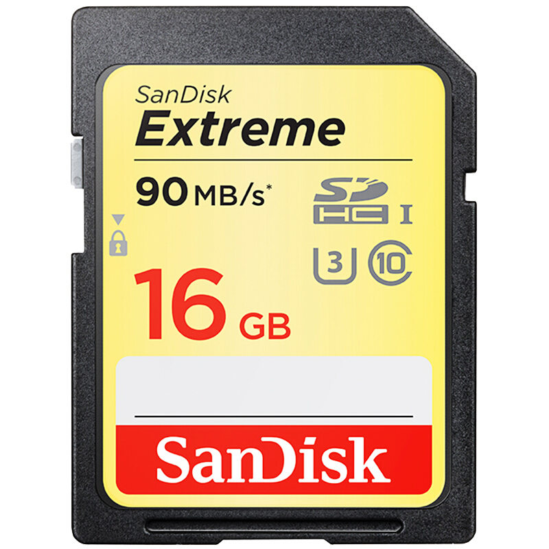 閃迪（SanDisk） 16GB 讀速90MB/s 寫速40MB/s 至尊極速SDHC UHS-I存儲(chǔ)卡 V30 U3 Class10 SD卡