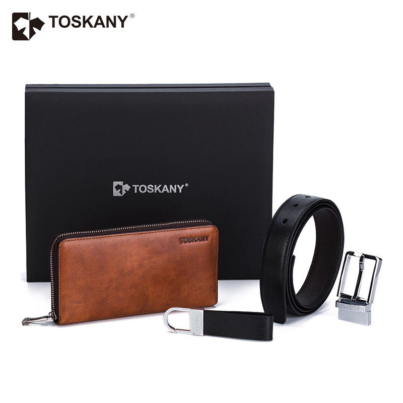 托斯卡尼（TOSKANY） TL66657 男士商務套裝三件套（錢包/皮帶/鑰匙扣）