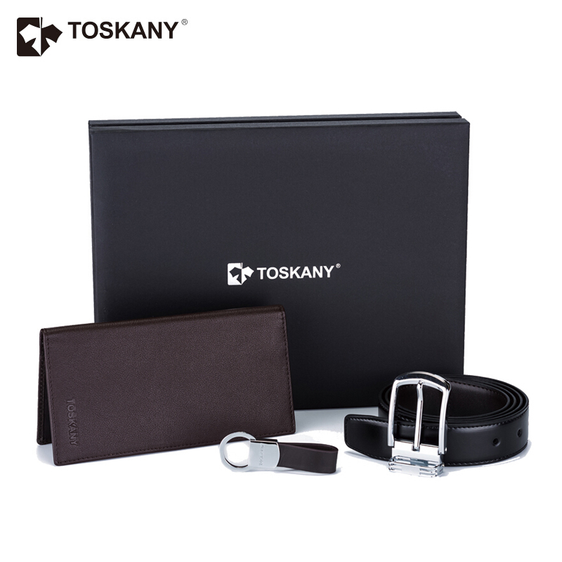 托斯卡尼（TOSKANY） TL66617 男士商務禮盒三件套（錢夾/皮帶/鑰匙扣）